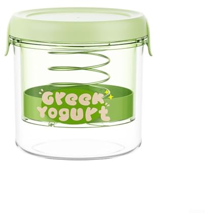 Efficiente filtro per yogurt greco, formaggio e latte di soia, pulizia (verde rotondo)