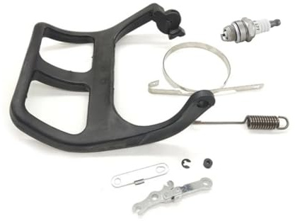 UYTGFO Compatible con motosierra Stihl MS180 MS170 018 017 MS 180 170, repuesto for herramienta de jardín, cadena, freno, manija, protector, palanca, banda, kit de reparación.