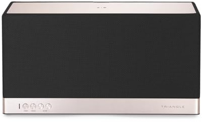 Triangle - Enceinte connectée AIO 3 - Enceinte Tout en Un Compatible Bluetooth, Wi-FI & Multiroom sans-Fil - Audio HD - Entrée Optique - 2X 45W - 360 x 195 x 150 mm - Noir