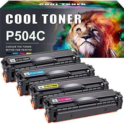 Cool Toner Kompatibel Tonerkartusche als Ersatz für Samsung CLT-P504C CLT-504S CLT-K504S CLT-C504S CLT-M504S CLT-Y504S Xpress SL-C1860FW C1810W 4195FN 415NW (Schwarz Cyan Gelb Magenta, 4er-Pack)