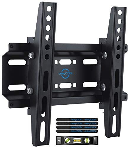 deleyCON Universal TV & Monitor Montaggio a Parete da 23-42 Pollici (58-107cm) Inclinabile - 35Kg - Fino a VESA 200x200 - Supporto per TV LCD LED OLED TFT
