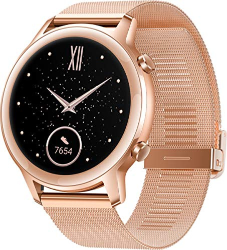 HONOR MagicWatch 2 42 mm Smart Watch, Fitness-Aktivitätstracker mit Herzfrequenz- und Stressmonitor, Übungsmodi, Lauf-App, Gold