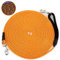 HAPPY HACHI Schleppleine für Hunde, Reflektierend Schleppleine Hundeleine mit Handschlaufe & 2 Karabinerhaken, Robuste Geflochten Trainingsleine für Kleine bis Große Hunde (Orange, 10m)