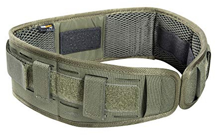 Tasmanian Tiger TT Belt Padding M&P Flache, rutschfeste Polsterung mit Laser-Cut Molle für Dienst und Einsatz-Gürtel, Oliv, M (90 cm)