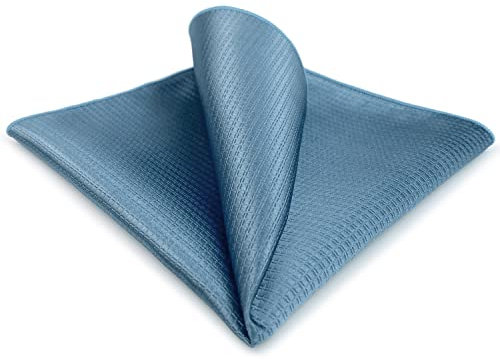 S&W SHLAX&WING Einstecktücher für Herren Stahl Blau Einfarbig Color