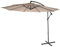 Mendler Ampelschirm Acerra, Sonnenschirm Sonnenschutz, Ø 3m neigbar, Polyester/Stahl 11kg ohne Ständer - sand-beige