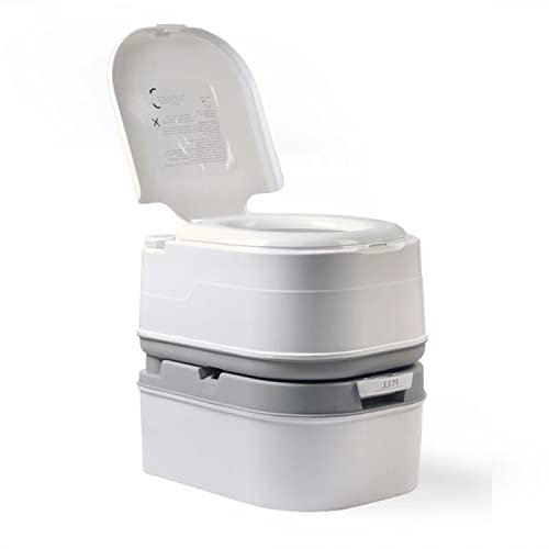 Homesbrand Portable 20L Camping Toilet, Lightweight Flushable With Removable Tank for Elderly, Pregnant Women, Children - Suitable for Boats and Caravans