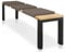 Lycce Bankauflage Klemmkissen 1 Leiste, Sitzkissen Kunstleder Taupe, Banktiefe ab 35 cm