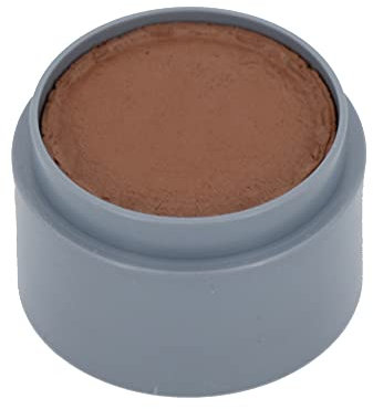 Grimas Water-Make-Up, 15ml Wasserschminke, Farbe braun N4, professionelle Körperfarbe, schnelltrockend und sehr hautschonend, ideal fürs Kinderschminken, Karneval und Halloween, auf Wasserbasis