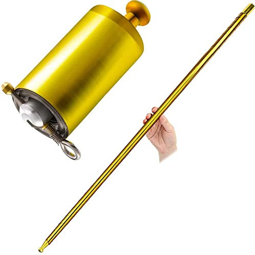 150cm Magischer Zauberstab Metall, Professioneller Zauberstab Tragbare Stahlstange Magische Teleskopstange Edelstahl Pocket Stick Taschenstab Pocket Staff Ausziehbarer Zauberstab Zaubertricks Zubehör