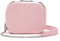 Lacoste Damen Umhängetasche S Crossover Bag,Leder (100% Rindsleder),16x13x7cm, Cross-Body Handtasche,ROSA (J11),Einheitsgröße (One Size)