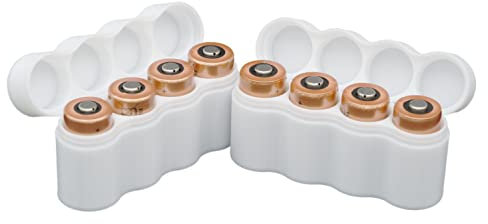 Protect Your Power - Slimline CR123a Battery Case, Soft Durable Material - Pack of 2 (Holds 4 Batteries)