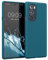 kwmobile Custodia Compatibile con Motorola Edge 30 Pro/Edge Plus 2022 / Edge X30 Cover - Back Case per Smartphone in Silicone TPU - Protezione Gommata - petrolio