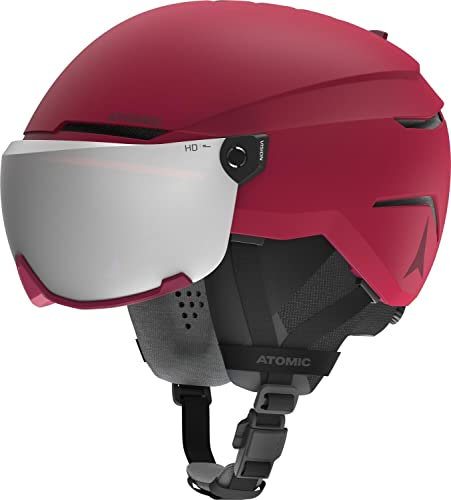 ATOMIC Unisex Erwachsene Savor Amid Visor HD DarkRed zubehör, Dunkelrot (rot), 51/55 cm