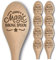 Engraved Magic Baking Spoon Gift - Multiple Options Available - Mother's Day, Birthday, Christmas - from Son, Daughter, Grandchild for Mummy, Grandma, Granny, Nan, Nana, Nanna, Nanny, Nannie (Granny)