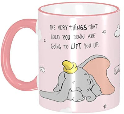 Tasse für Dumbo, lustige Tasse, Keramiktassen, Kaffee, Tee, Milch, Wasser, Neuheit, Geschenk für Büro und Zuhause, 330 ml