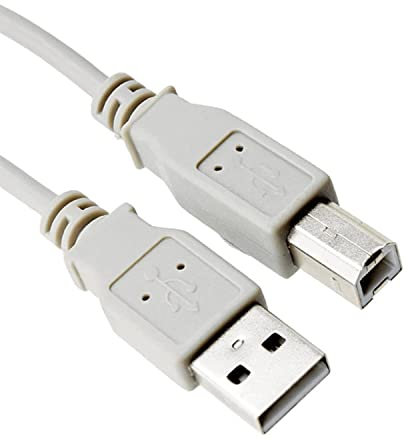 MULTIMEDIA Shopping Cavo stampante usb da 3 metri, Cavo USB per stampante, Cavo USB 2.0 Tipo A a Tipo B, compatibile con qualsiasi stampante, scanner, multifunzione, garanzia Italia