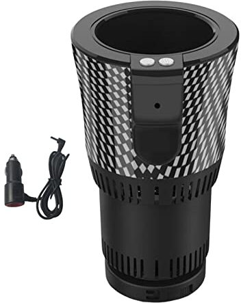 Ronyme Portavasos Inteligente para Coche, Calentador de café, Enfriador de Bebidas, Mini 2 en 1, portavasos para Coche, portavasos para Lata de Bebida, Estilo de botón