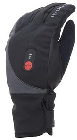 SealSkinz Upwell Waterproof Heated Cycle Glove, S, black | SealSkinz Upwell Beheizte wasserdichte Fahrradhandschuhe - Isoliert, Schnellheizung, Anti-Rutsch, Reflektierend