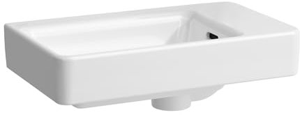 LAUFEN PRO S Handwaschbecken, Becken links, ohne Hahnloch, mit Überlauf, 480x280mm, H815954A001091, Farbe: Weiß