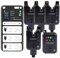 RIPPTON BITEKEEPER PRO Wiederaufladbarer intelligenter Bissanzeiger mit Receiver im Set 4+1, Bluetooth-Verbindung über APP, Bissanzeiger für Tag- und Nachtangeln auf Karpfen.