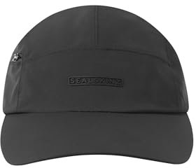 SealSkinz Unisex Scole wasserdichte Taschenkappe mit Reißverschluss Baseballkappe, Schwarz, One Size