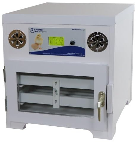 Hemel Brutmaschine Thermo de Luxe 100 Inkubator Brutmaschine TDL100 mit vollautomatischer Wendung, Isolierverglasung, Abkühltimer, Computersteuerung, inkl. Luftfeuchtigkeit für 100 Hühnereier