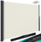 KESSER® Seitenmarkise ausziehbar Markise 180 x 300 cm Blickdicht Sichtschutz & Windschutz für Garten Balkon & Terrasse, Seitenrollo mit Wandhalterung, inkl. Wettercover Beige