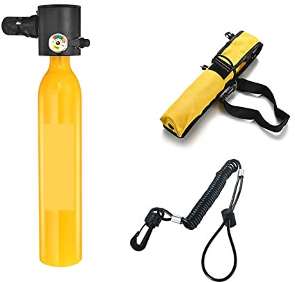 Équipement de réservoir de plongée sous-marine, 0.5L Mini Bouteille D'oxygène Plongée Enseignement Respiration Sous-marine Équipement De Plongée Respiration Réservoir D'oxygène pour la plongée sous-ma