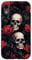 iPhone XR Gothic Skull And Roses Pattern Dark Floral Case