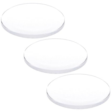 QUARKZMAN 3 Stück Uhrenglas 22mm x 1,5mm (Ø *Dicke), Einzel-Dom Runde Klarer Kristalllinse Uhren-Ersatzteile Uhrenglaslinse für Uhrmacher-Reparatur