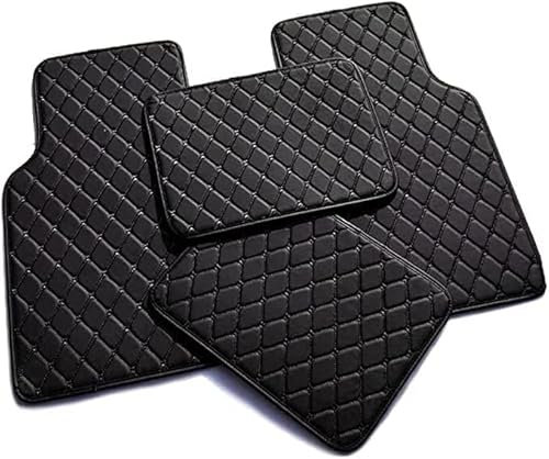 VIPOEX Auto Fußmatten für BMW X5 (E53) 2004-2006, Vorne Hinten Teppiche Autoteppich Vorderseite Rückseite Seat Automatten Zubehör,Black