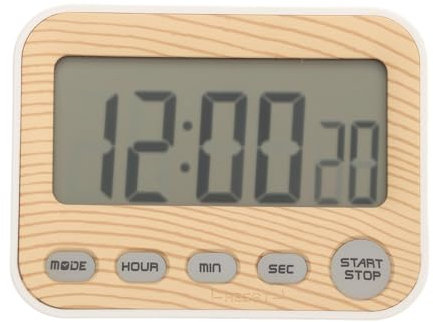 Sunicon Küchentimer, digitaler Timer zum Kochen, Original-Holzmaserung, wiederaufladbarer Eieruhr, präziser, benutzerfreundlicher Lerntimer für Übungsstunden