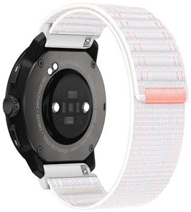 Cinturino in nylon per cinturino Suunto Race S/Race, tessuto elastico, traspirante, regolabile, per uomo e donna, cinturino di ricambio compatibile con cinturino Suunto Race S/Race (B,M)