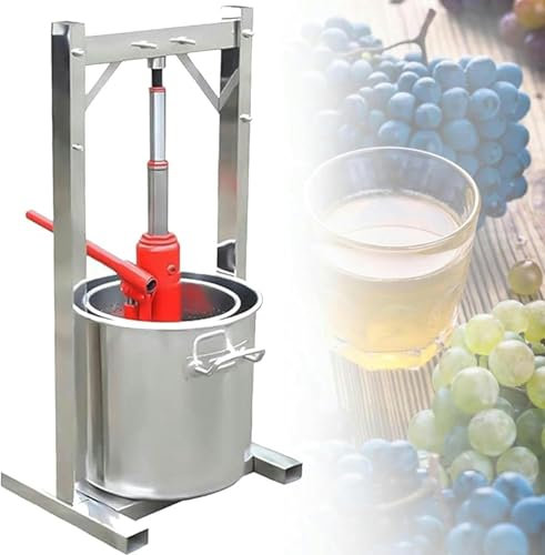 Pressa idraulica manuale Piccola macchina per succo d'uva per uso domestico Pressa per frutta Pressa per vino Pressa per frutta Spremiagrumi Dispositivo per frutta vegetale Pressa per applicazione~/