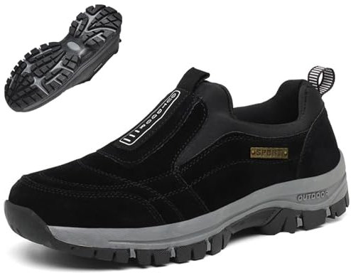 Donubiiu Komfortschuhe,Wander- Und Komfortschuh,Schuhe OrthopäDie, Gesundheitsschuh Herren Damen (Schwarz,41)