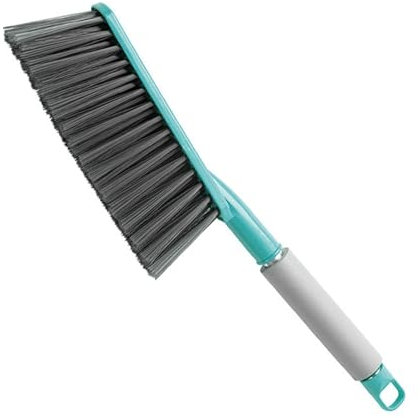 Soft Bristle Bed Sweeping Brush, Soft Sofa Brush with Long Handle, Hand Broom, Dusting Brush for Bedroom (Green)