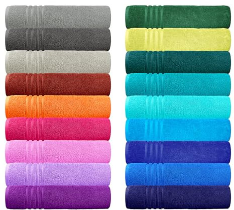 Lashuma Handtücher Set 50x100 cm Baumwolle, London 4er Handtuchset Türkis - Lagune