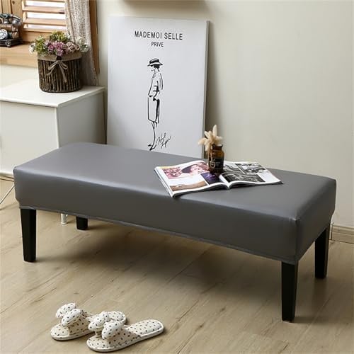 Esszimmerbankbezug, Stretch-Sitzschutz, Elastische Stuhlhussen, Universal-Bezug Für Esszimmer-Bank, Esszimmerbank-Bezüge Sitzbank Protector Abnehmbar, Bankbezug (Dunkelgrau,180x40x30cm)