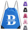 personalisierte Turnbeutel fügen Sie Ihren Text Logo Name Zahlen Beutel Rucksack mit Kordelzug Wasserdicht für Kinder Jungen Mädchen Sport Fitnessstudio Reisen Schwimmen