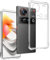REY Coque Anti-Shock pour ZTE Nubia Z70 Ultra, TPU Transparent en Silicone Antichoc