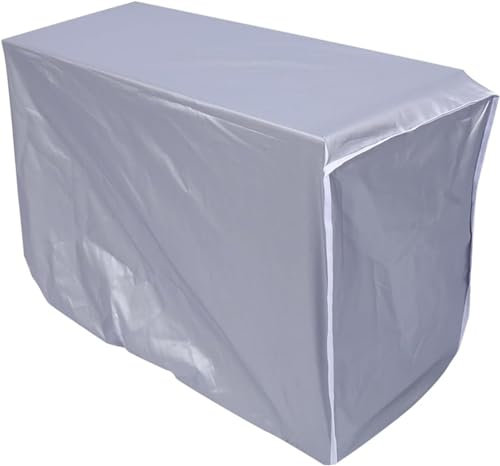 CYSFETENA Klimaanlage Abdeckung Außengerät,Wasserdichte Staub Schneeschutz Hülle für Außenklimaanlage,86x32x56cm verkleidung klimaanlage außengerät Schutz vor UV-Strahlen Korrosion