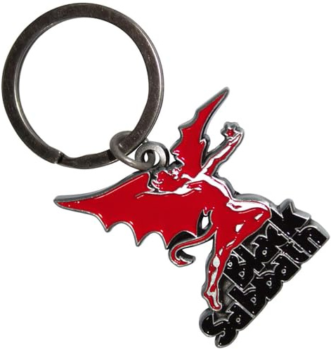 Rock Off officially licensed products Black Sabbath Logo And Daemon Keyring Keychain One Size