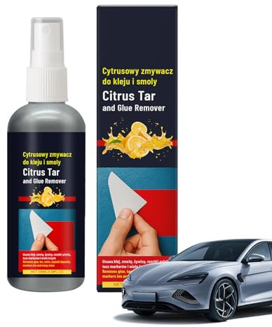 Dissolvant de colle pour voiture | Nettoyant pour peinture de voiture et vitres | Taches et détachant de résidus de colle | Élimine sans effort la colle et les résidus de graisse de goudron – Convient
