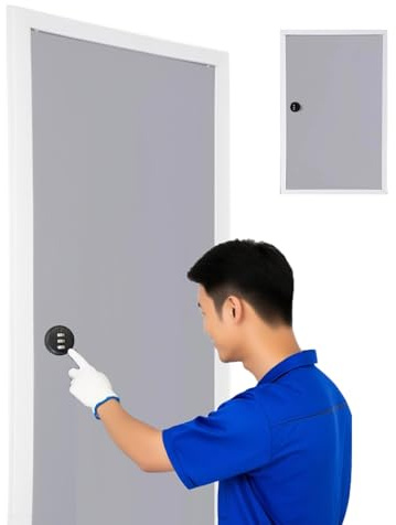 Access Panel Grey Plumbing Inspection Service Cover - Combination Lock, Hidden Electrical Home Garage Attic Panel, Aluminum Honeycomb Panel, Wall Ceiling Outdoor Kitchen Doors(22x30in (550x750mm))
