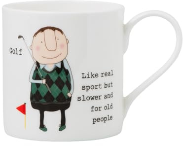 Rosie Made A Thing - Mug - Bone China (Golf, White)