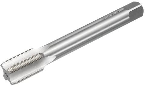QUARKZMAN Metrisches Gewindebohrer M24x1,5x160mm, HSS6542 Gewindeschneider | Rechtshänder 4 Gerillter Flachkopf-Gewindebohrer, Gewindeschneidwerkzeug für Gusseisen, Kupfer, Legierung