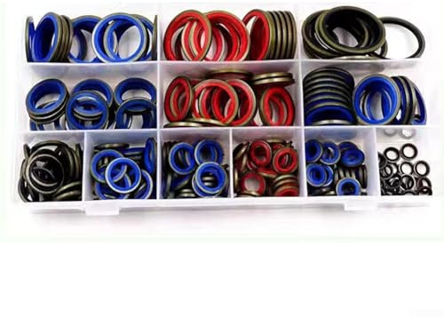 245-teiliges Gummi-O-Ring-Set, Ø M6-M30 O-Ring-Dichtungen, Dichtungs-Sortiment, Hochdruckreiniger-Dichtungsringe für Mischbatterie, Sanitär, Automobil, 12 Größen