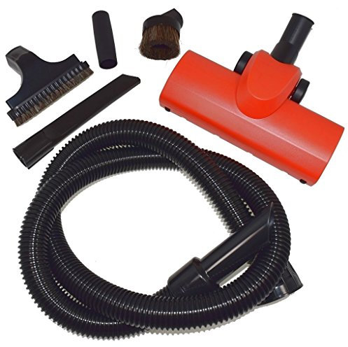 Ufixt Fits Numatic HENRY, HETTY and JAMES 2.5 Metre Vacuum Cleaner Hose and 4 Piece Tool Accessory Kit Plus Turbo Air Brush Head