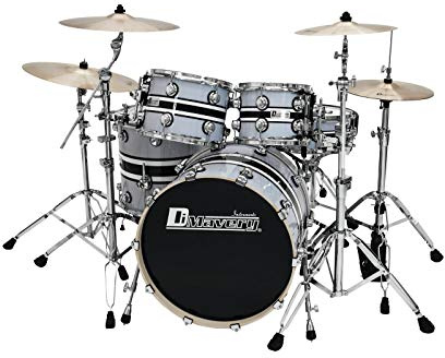 Dimavery DS-600 Schlagzeug-Set | Fünfteiliges Rock-Drumset mit Hardware